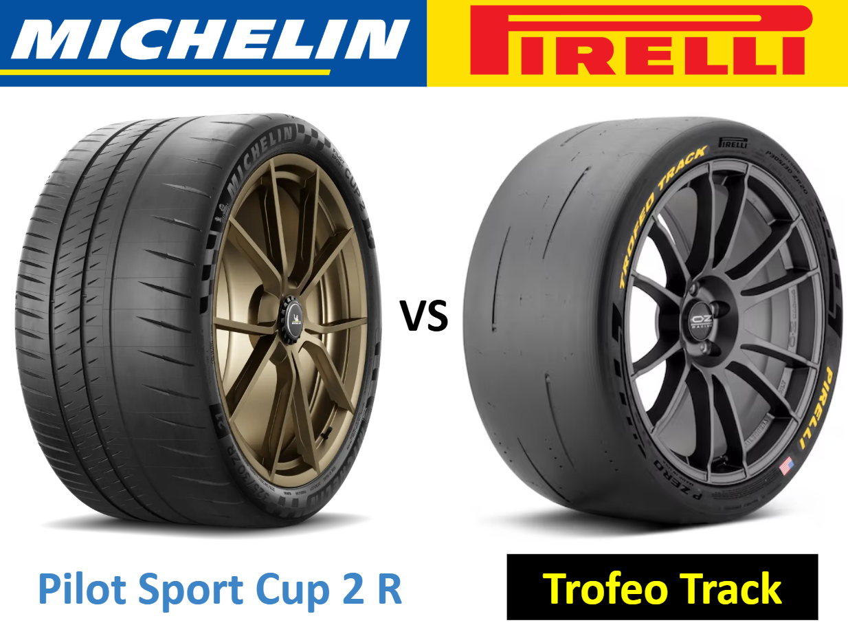 Michelin Pilot Sport Cup 2 R vs Pirelli Trofeo Track (Slick)